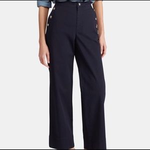 Ralph Lauren Nautical Navy wide leg pants NWT